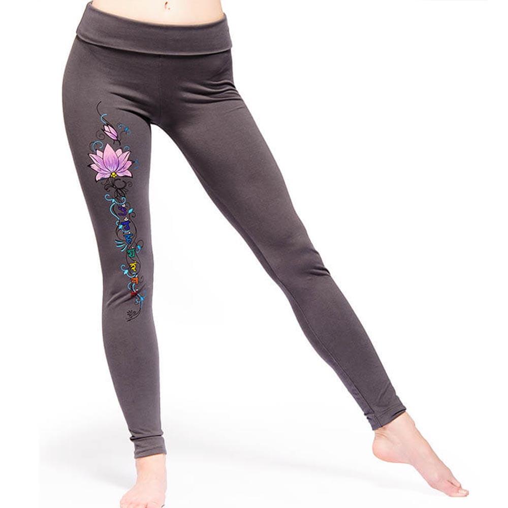 Achamana - Legging Yoga Et Pilates Lotus Énergie - Legging - Gris - 42 M/l - Decathlon