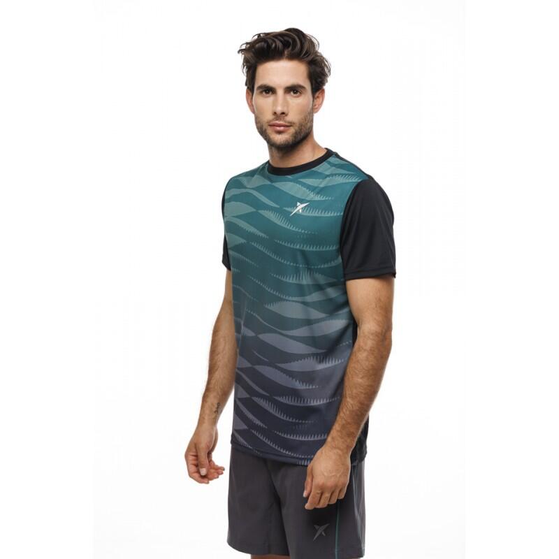 Padel Drop Shot Artemis Print T-shirt met korte mouwen voor heren