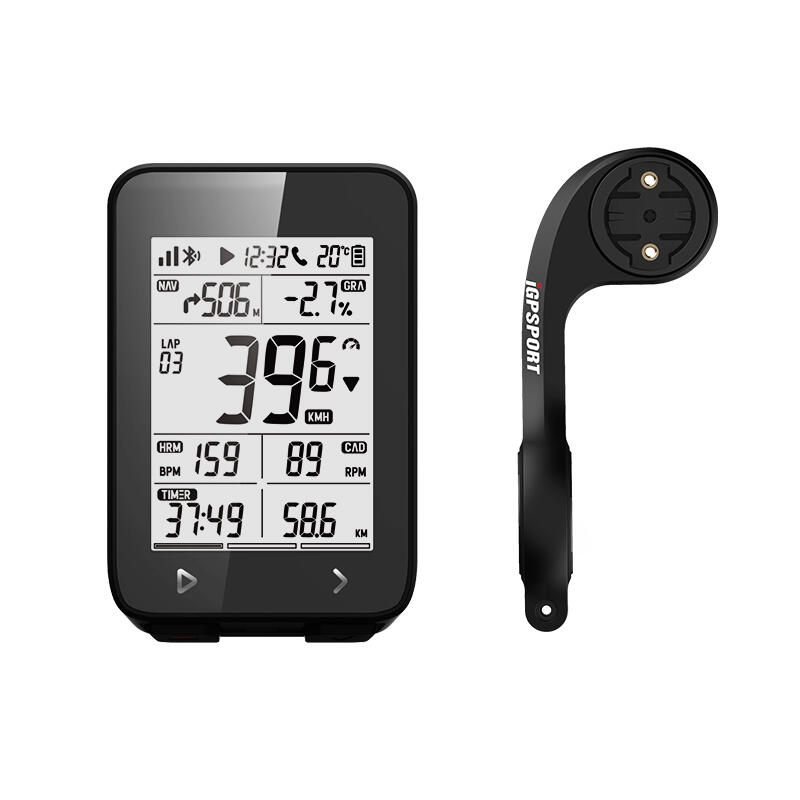 Computador de bicicleta iGPsport iGS320 GPS com suporte de bicicleta M80 - set