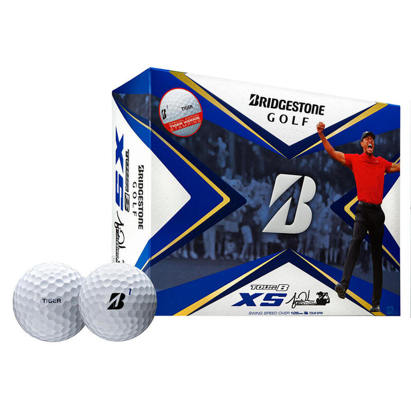 BALLE DE GOLF TOUR B XS TIGER EDITION BLUE X12 BLANC
