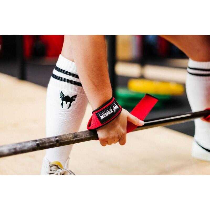 Lifting Straps Rood Krachttraining Accessoires Powerlifting Bodybuilding THOR ATHLETICS