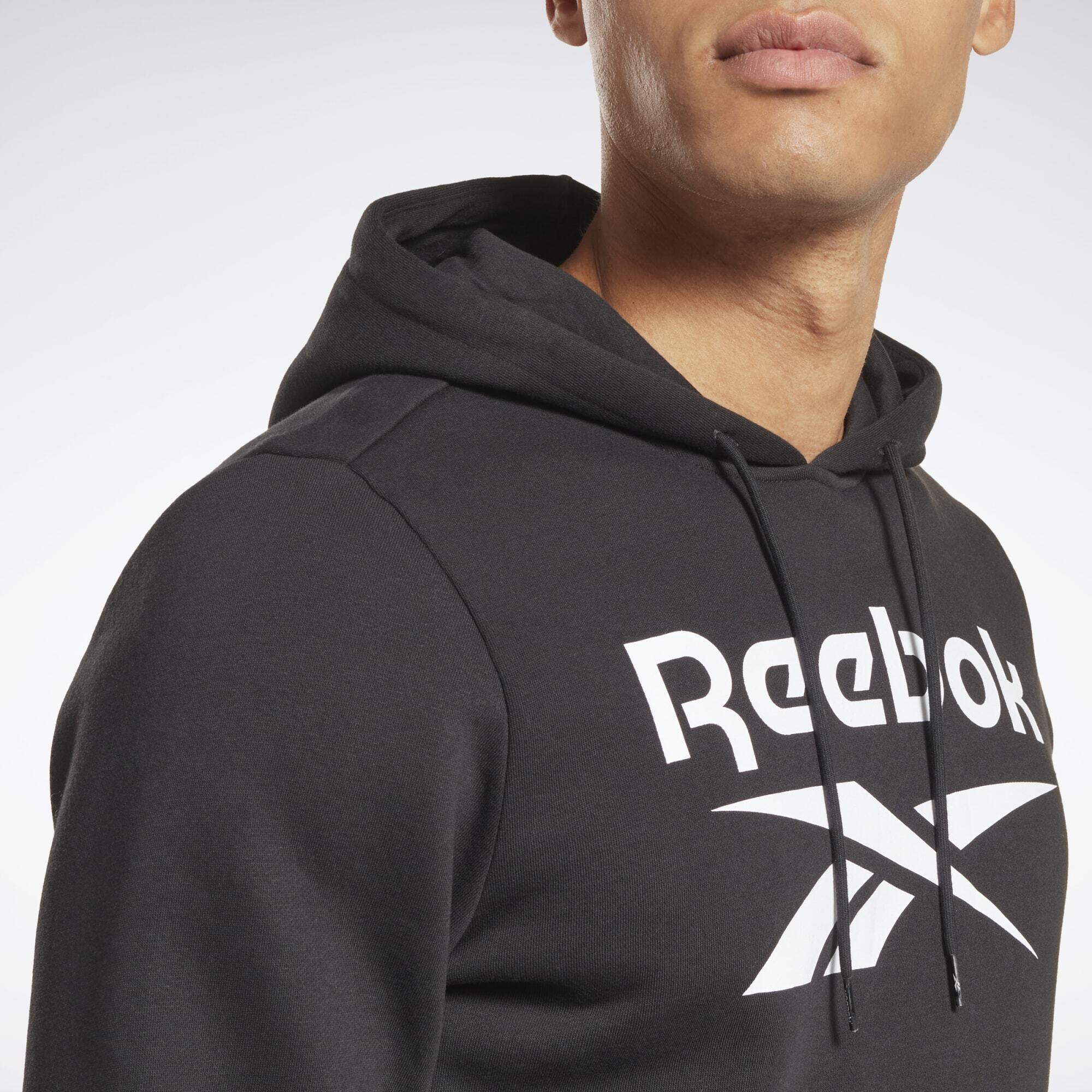 Reebok Identity Fleece Stacked Logo Pullover Hoodie 5/6