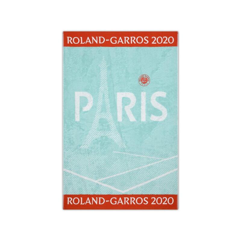 Serviette joueuse Roland-Garros 2020 - bleu celadon