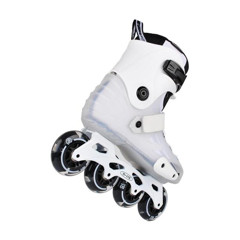 Pattini in linea Freeskate Micro Skate MT4 Flash Bianco