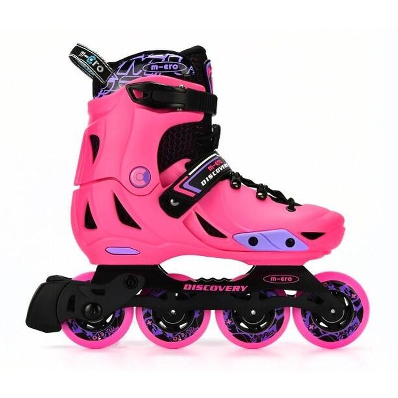 Pattini in linea allungabili bambino Micro Skate Discovery Rosa