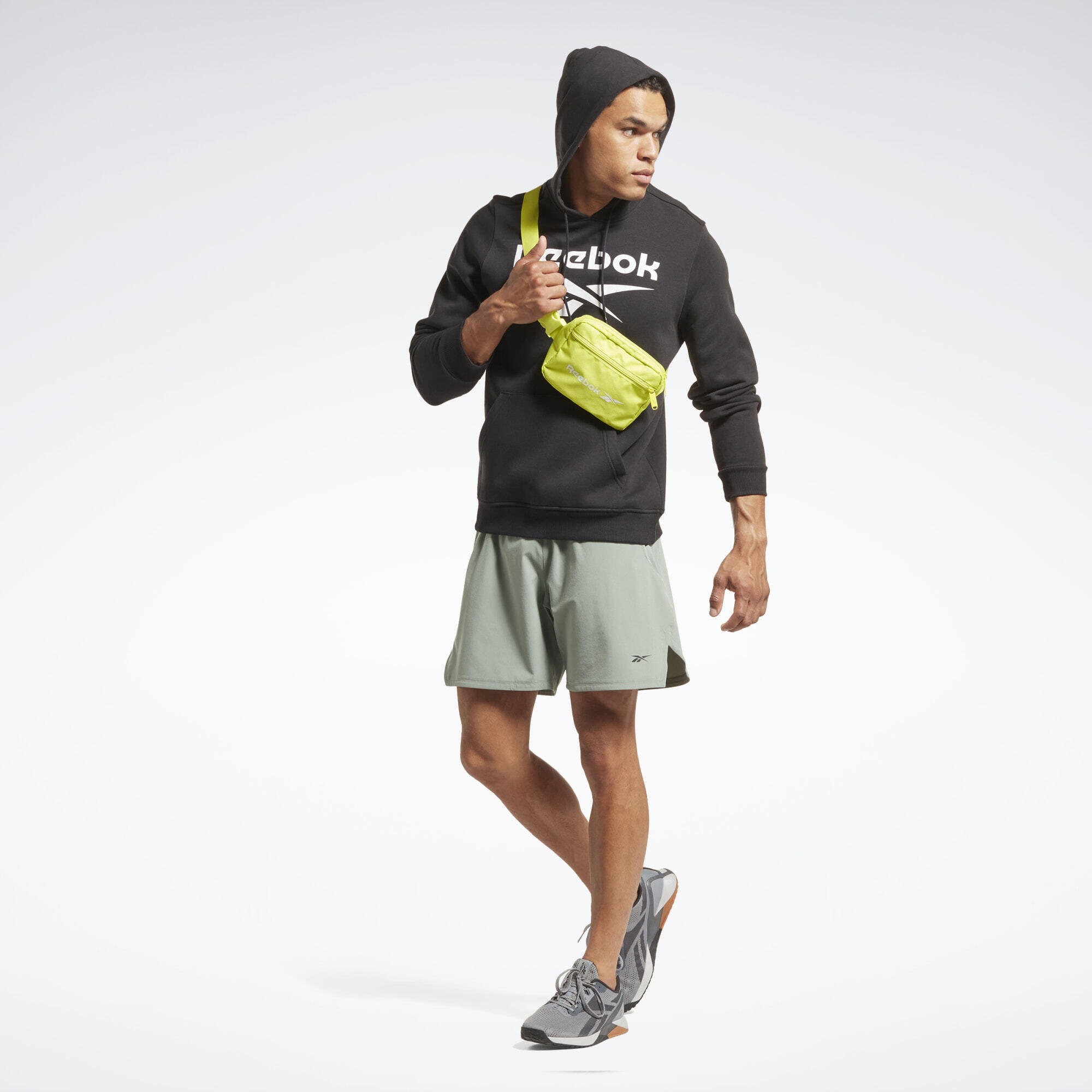 Felpa con cappuccio Reebok Identity Fleece Stacked Logo Pullover 3/6