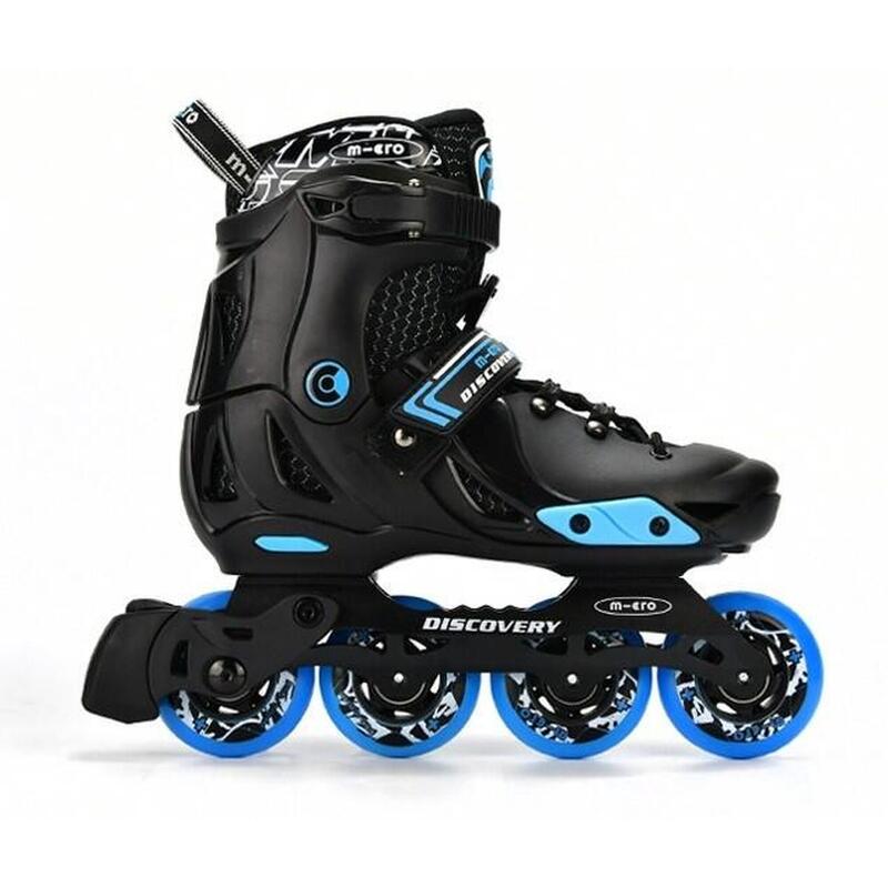 Patines en línea infantiles extensibles Micro Skate Discovery Negro