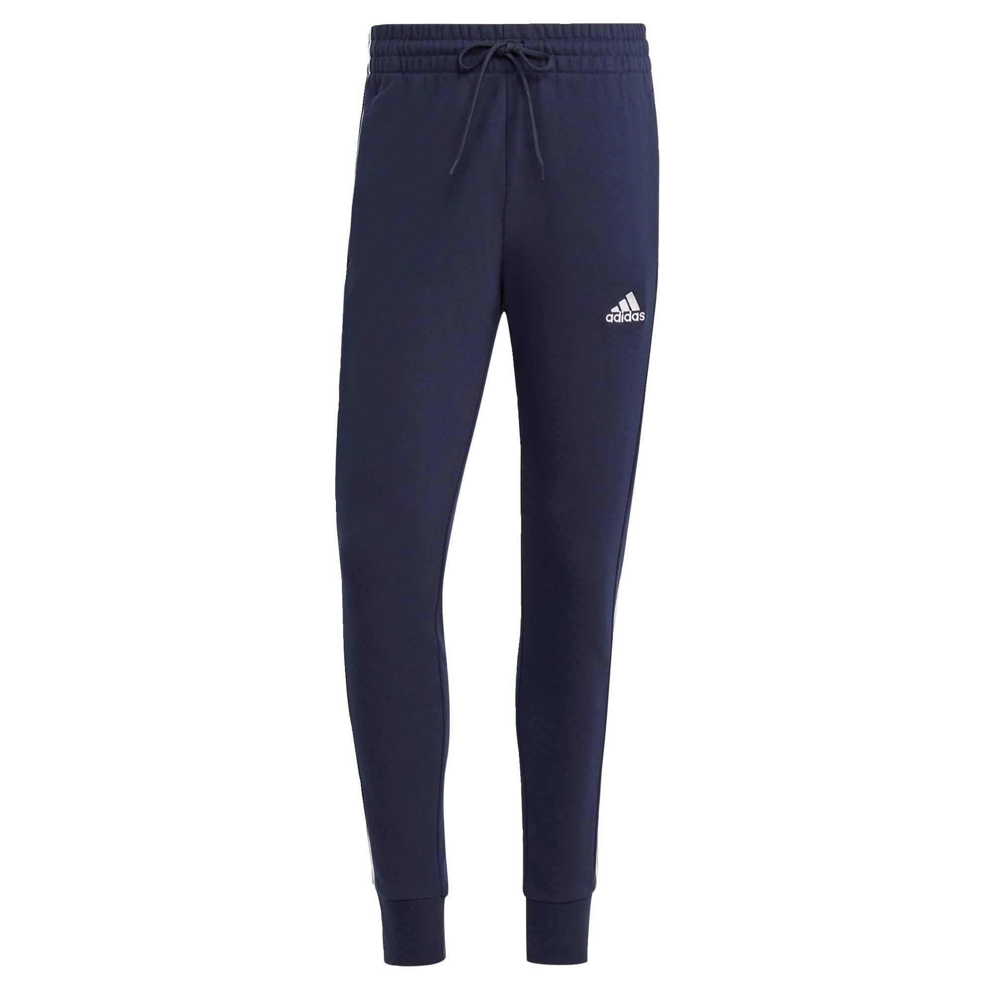 Essentials Cuff 3-Stripes fleece tapered pants