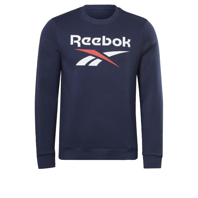 Jersey de cuello redondo Reebok Identity Fleece Stacked Logo