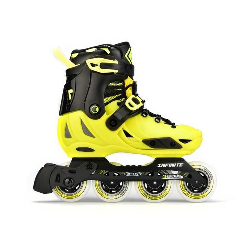 Pattini in linea allungabili bambino Micro Skate Infinite Se Giallo/Nero