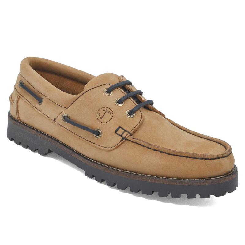 Chaussures Bateau Lamu Homme Taupe Camel