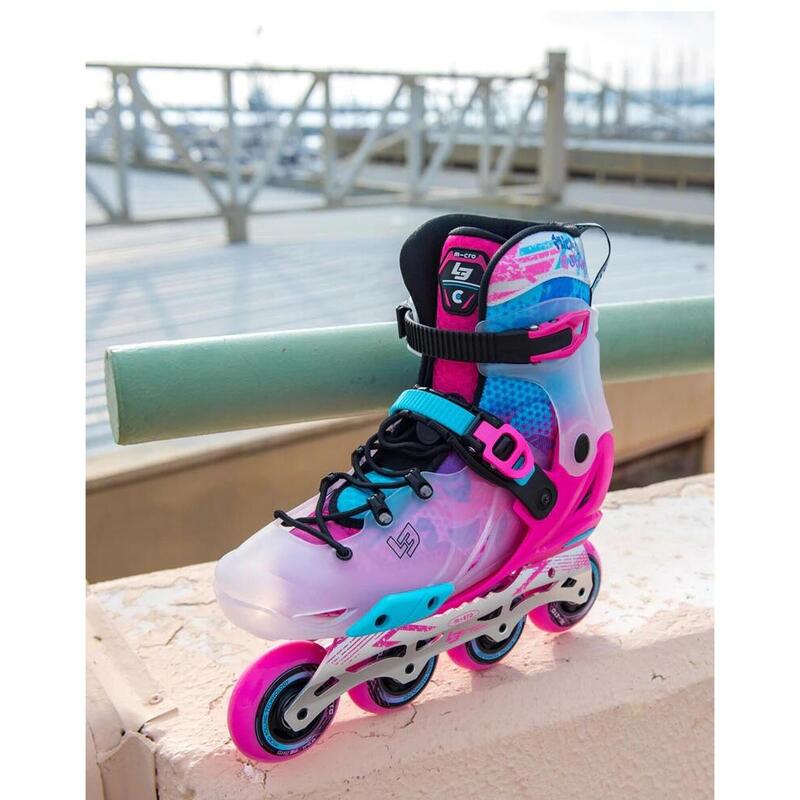 Pattini in linea allungabili bambino Micro Skate Infinite Le Rosa