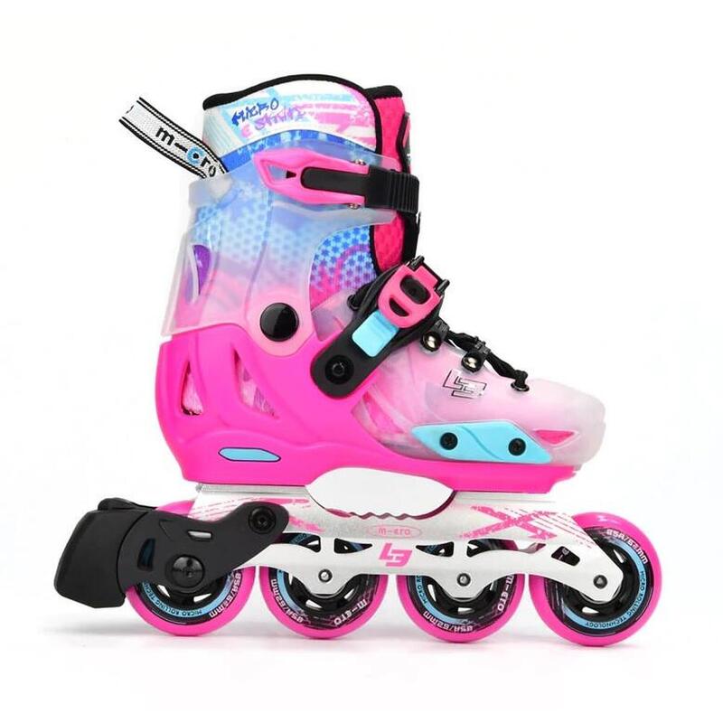 Pattini in linea allungabili bambino Micro Skate Infinite Le Rosa