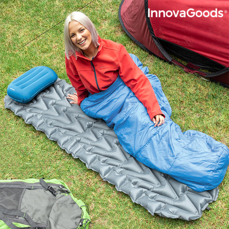 Colchoneta y Almohada Hinchable Ultralight InnovaGoods