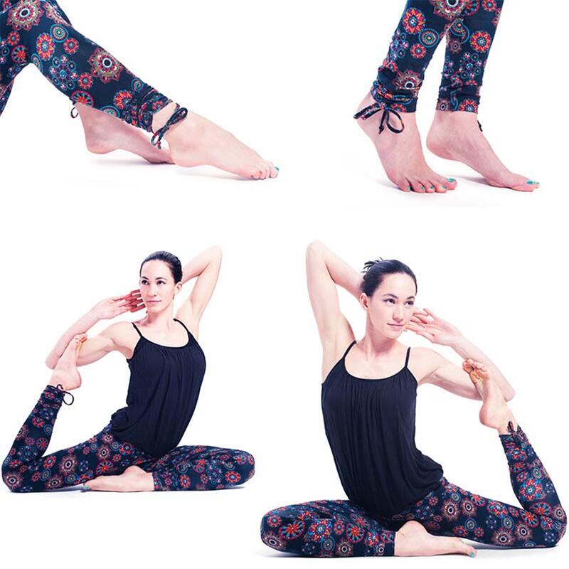 Leggings de yoga e Pilates em algodão orgânico, energia mandala