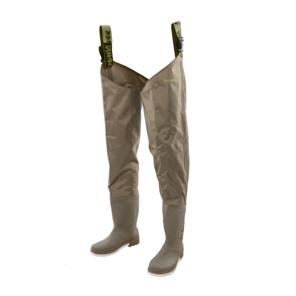 Snowbee Wadermaster 210D Nylon Thigh Waders with Cleated Sole 1/1