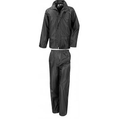 Tenue de pluie veste et pantalon Noir - Homme - Miltec