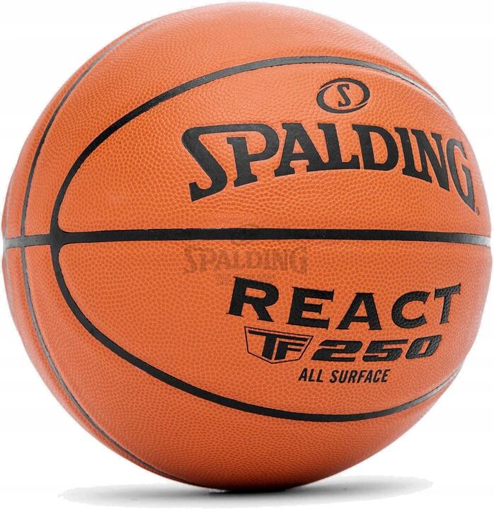 Piłka do koszykówki męska Spalding React TF-250 Indoor Outdoor 3/6