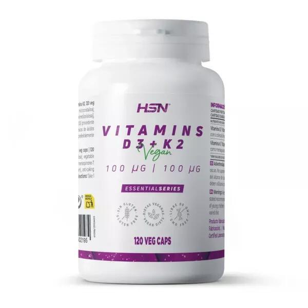 Vitamina D3 K2 4000ui100mcg 120 veg caps hsn complemento