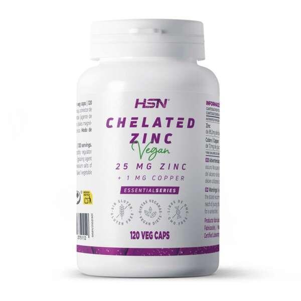 Bisglicinato de zinc (25mg zinc) - 120 veg caps HSN