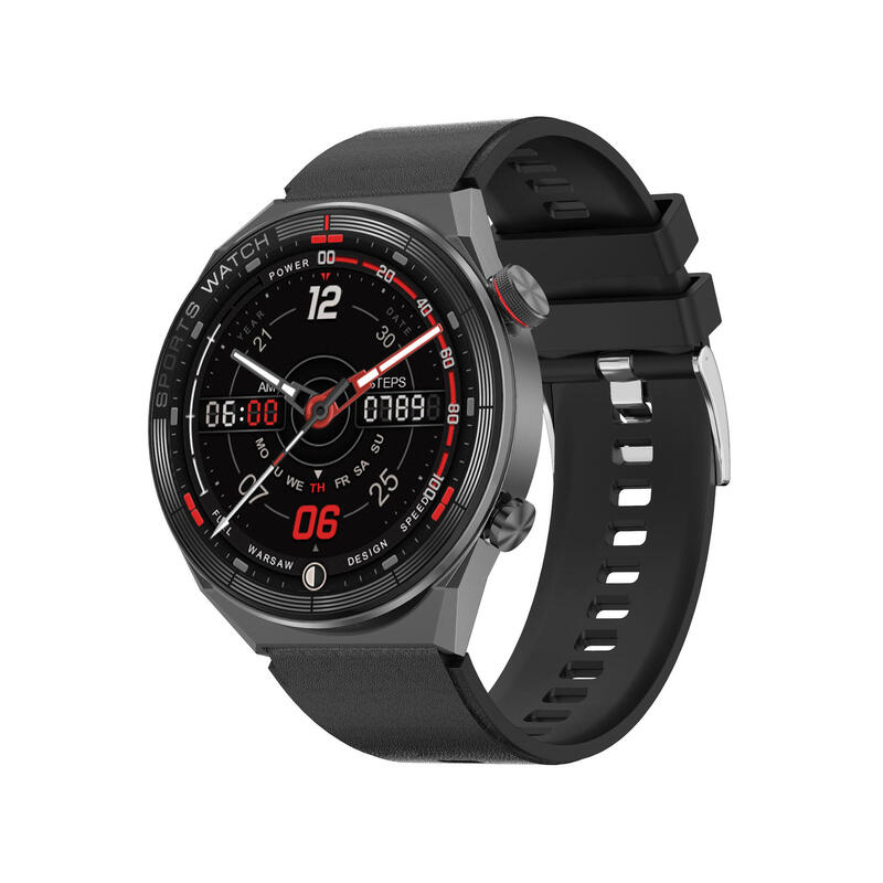 Maverick Smartwatch Schwarzes Silikon