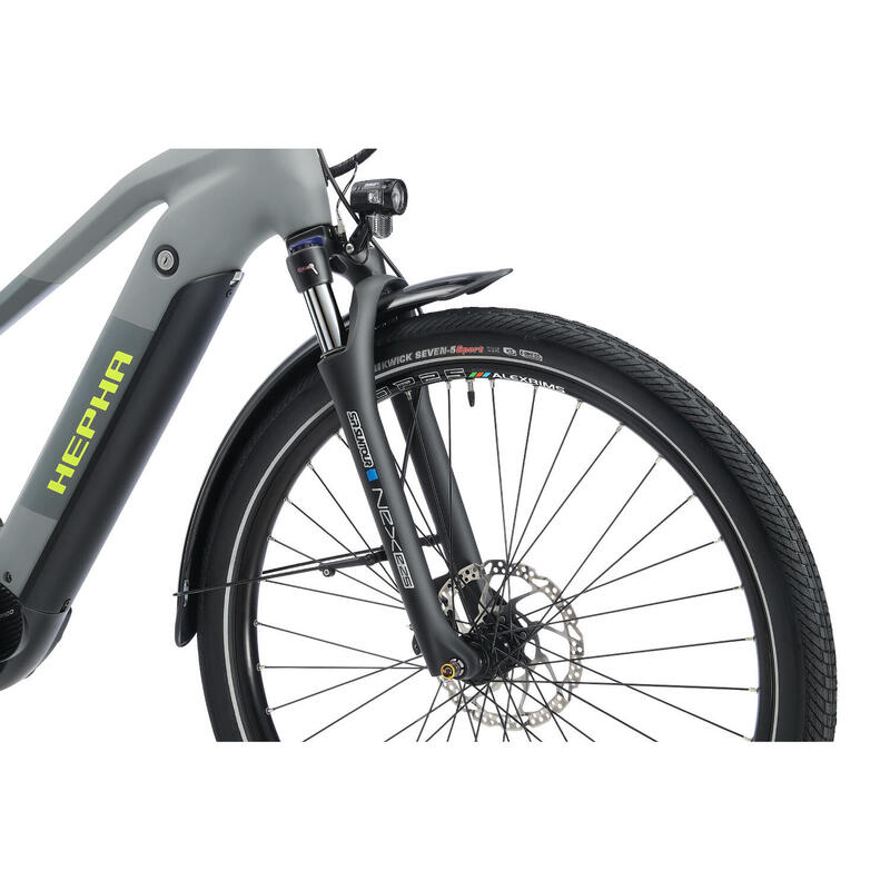 HEPHA E-bike Trekking 7 Ultra 708Wh Batterie Vélo électrique Highstep Gris Foncé