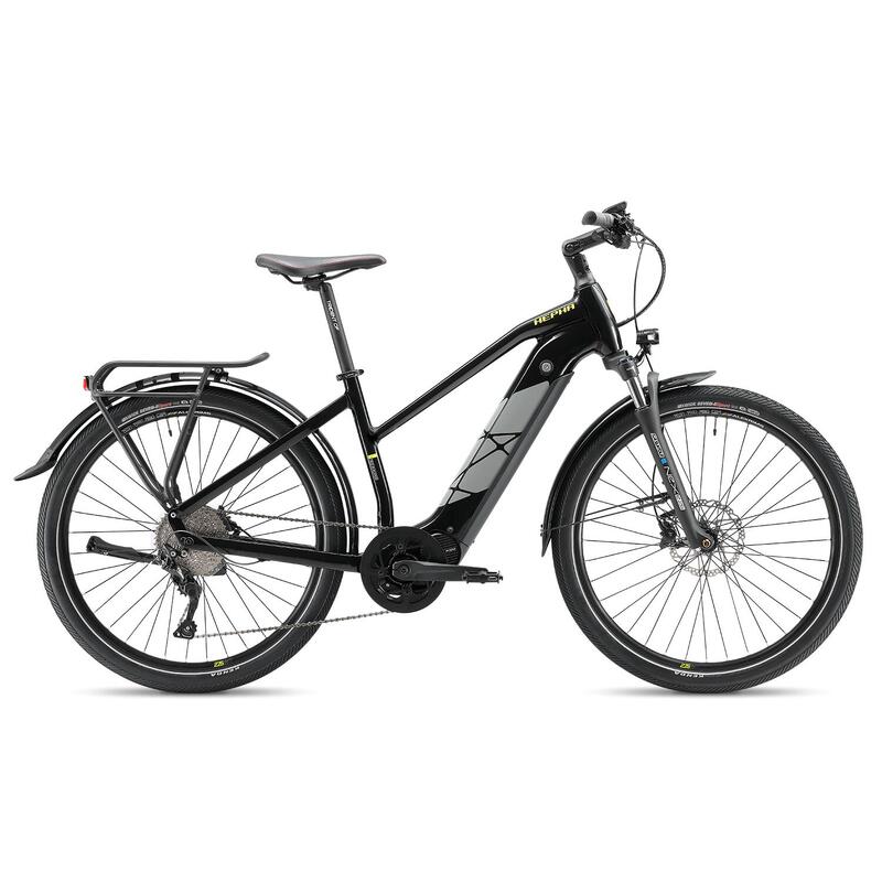 HEPHA E-bike Trekking 7 Long Range 708Wh 80Nm Vélo électrique Lowstep Noir