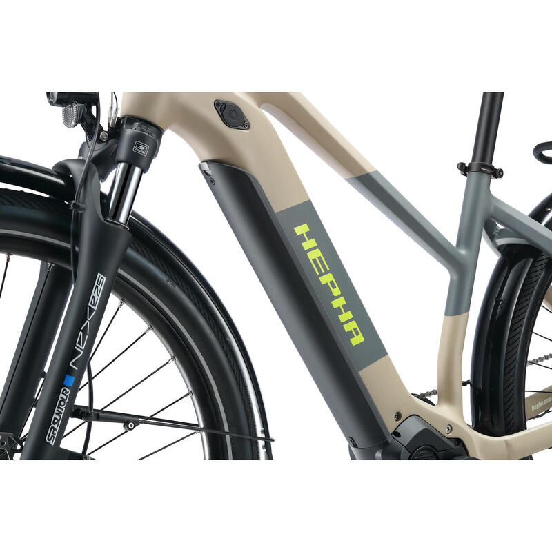 HEPHA E-bike Trekking 7 Ultra 708Wh Batterie Vélo électrique Lowstep Sand