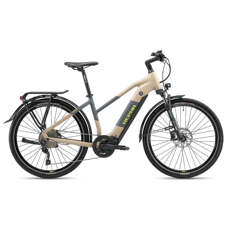 HEPHA E-bike Trekking7 Performance 708Wh 90Nm Vélo électrique Lowstep Sand