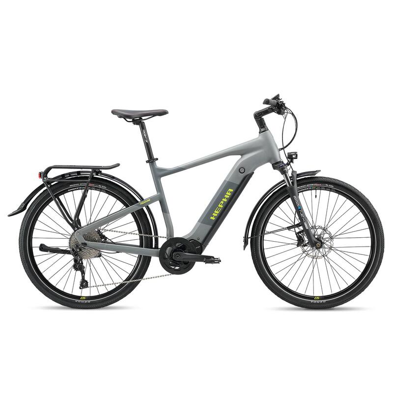 HEPHA E-bike Trekking 7 Ultra 708Wh Batterie Vélo électrique Highstep Gris Foncé