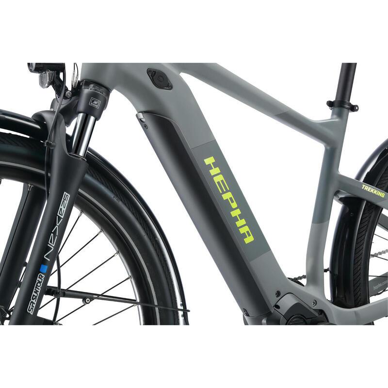 HEPHA E-bike Trekking 7 Ultra 708Wh Batterie Vélo électrique Highstep Gris Foncé