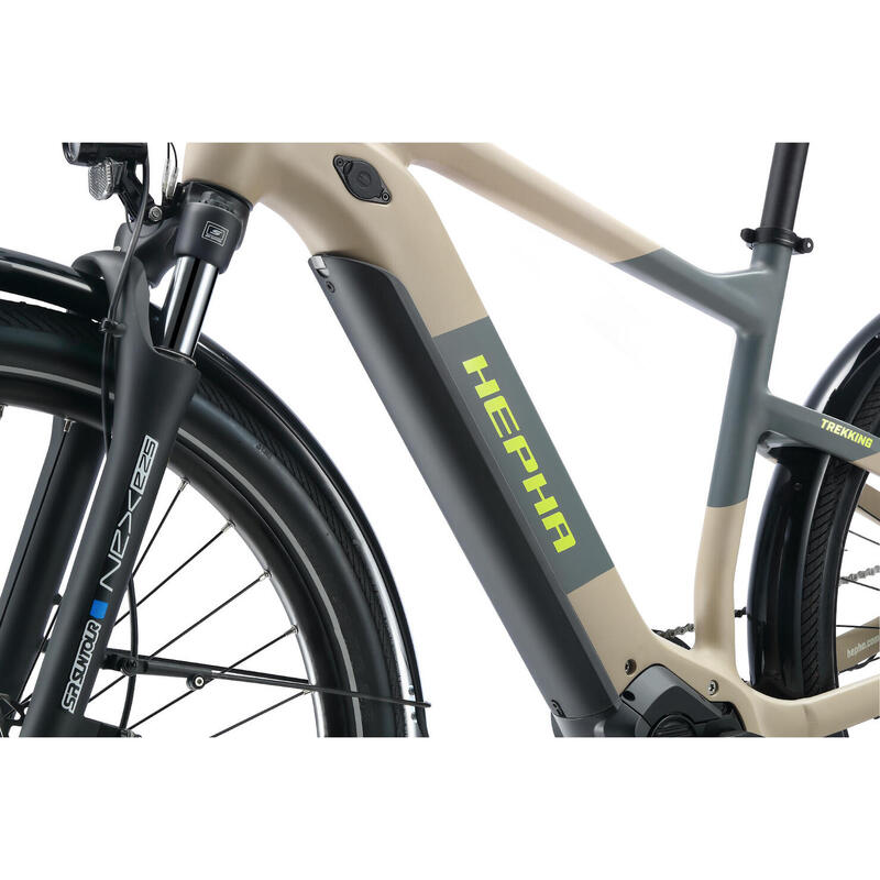 HEPHA E-bike Trekking 7 Ultra 708Wh Batterie Vélo électrique Highstep Sand