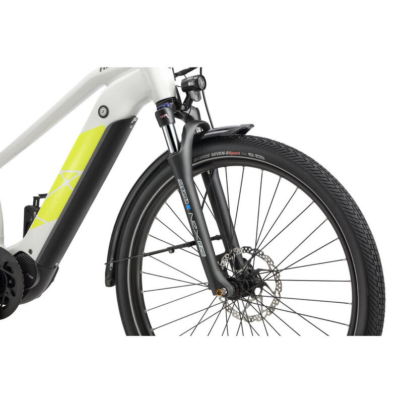 HEPHA Trekking 7 Long Range 708Wh 80Nm Vélo électrique Highstep Gris Clair