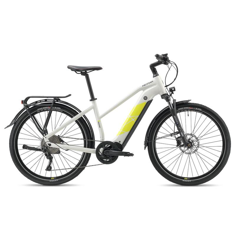 HEPHA Trekking 7 Long Range 708Wh 80Nm Vélo électrique Lowstep Gris Clair