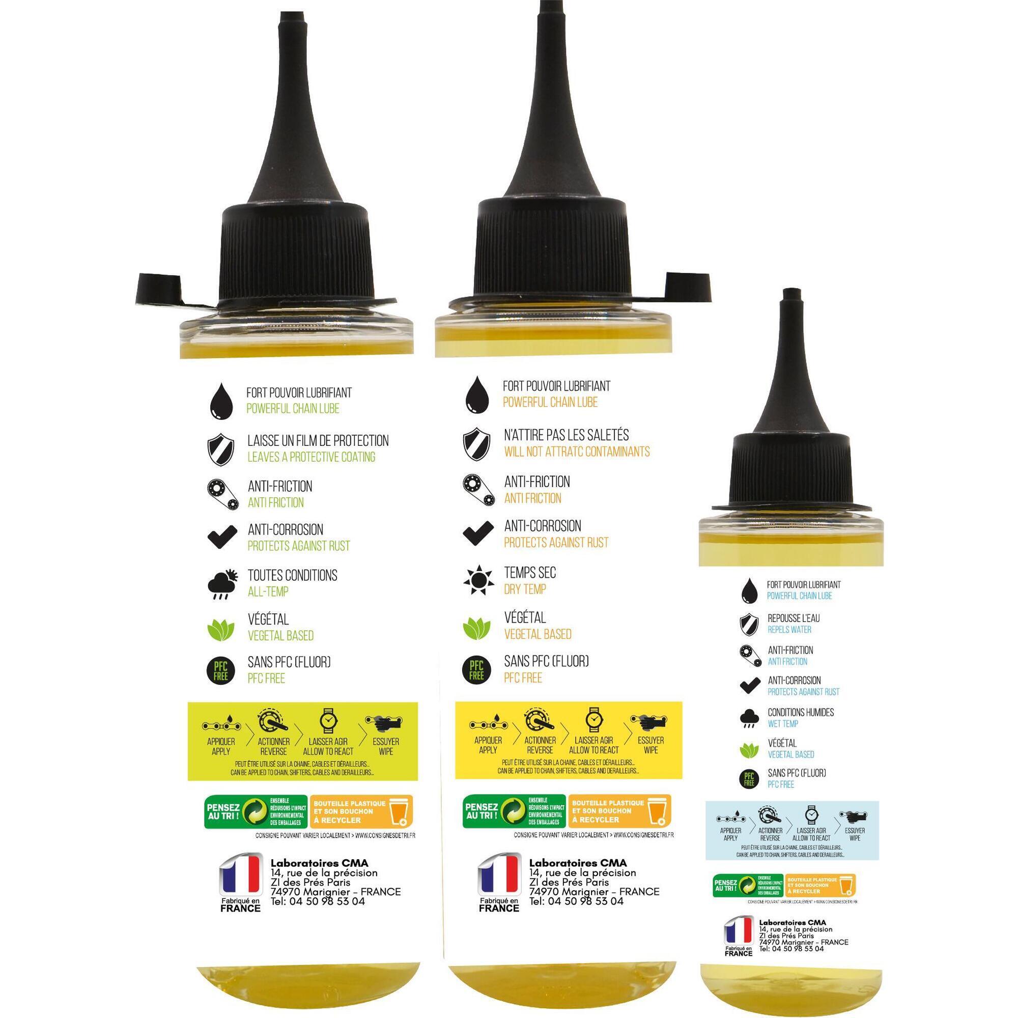 Huile Velo – Temps Sec + Temps Humide + Tous Temps (3x125 ML) 3/3