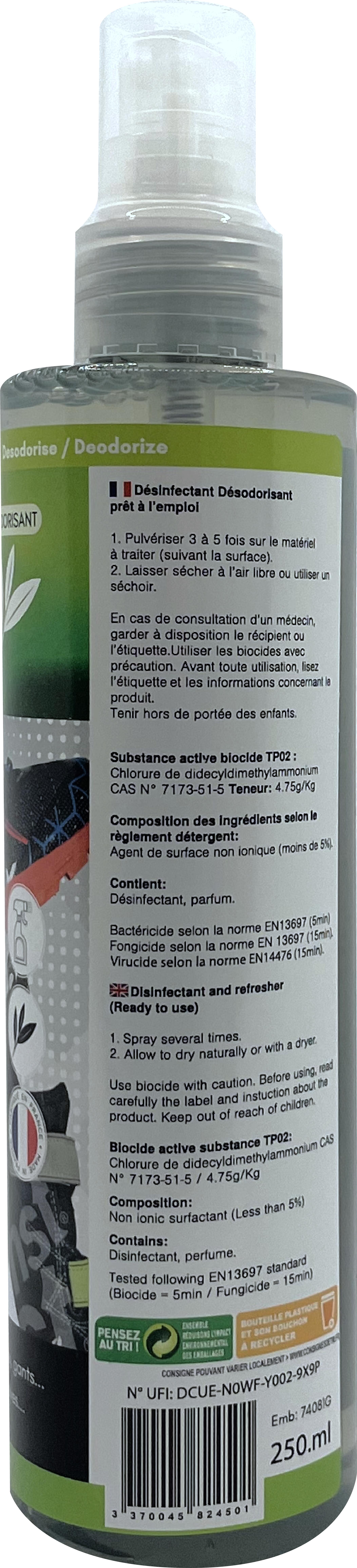 Désodorisant en Spray pour tous types de Chaussures (250 ML) 2/3