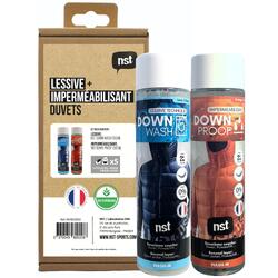 Lessive + Imperméabilisant (2x250 ML) - Vêtements et Sacs de couchage en Duvet
