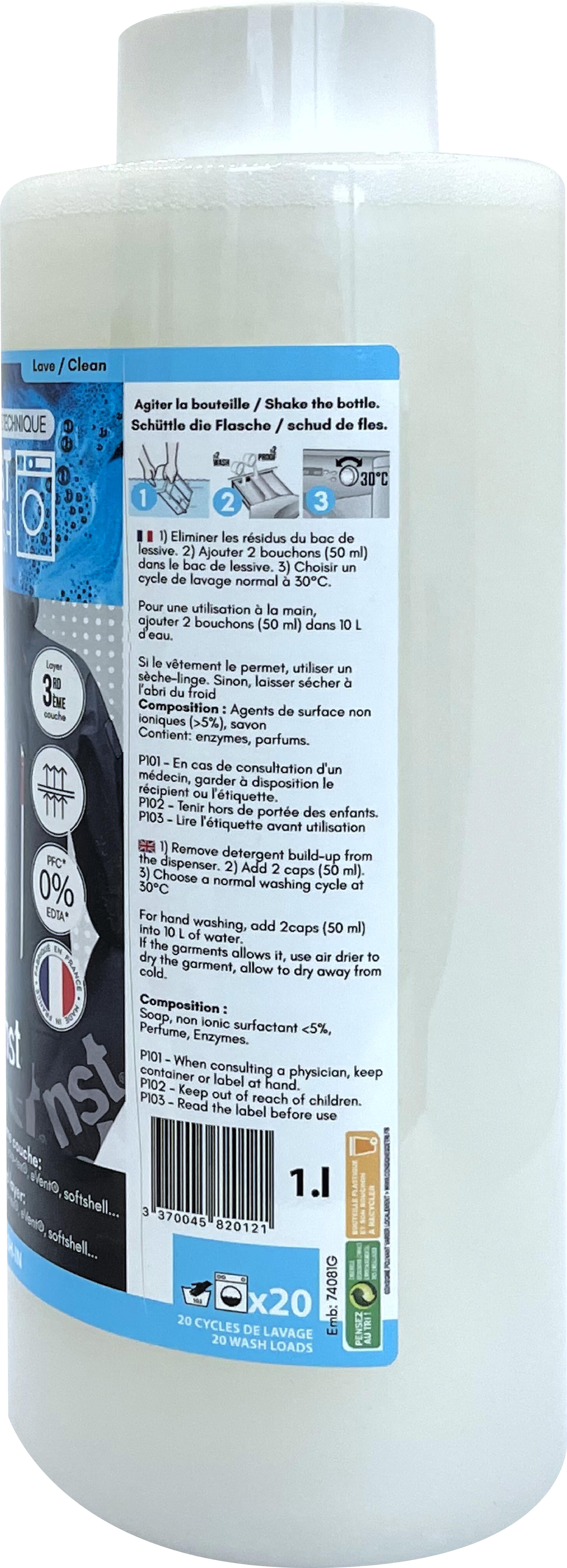 Lessive pour Vêtements Imperméables (1L) – Utilisation en Machine ou à la Main 2/3