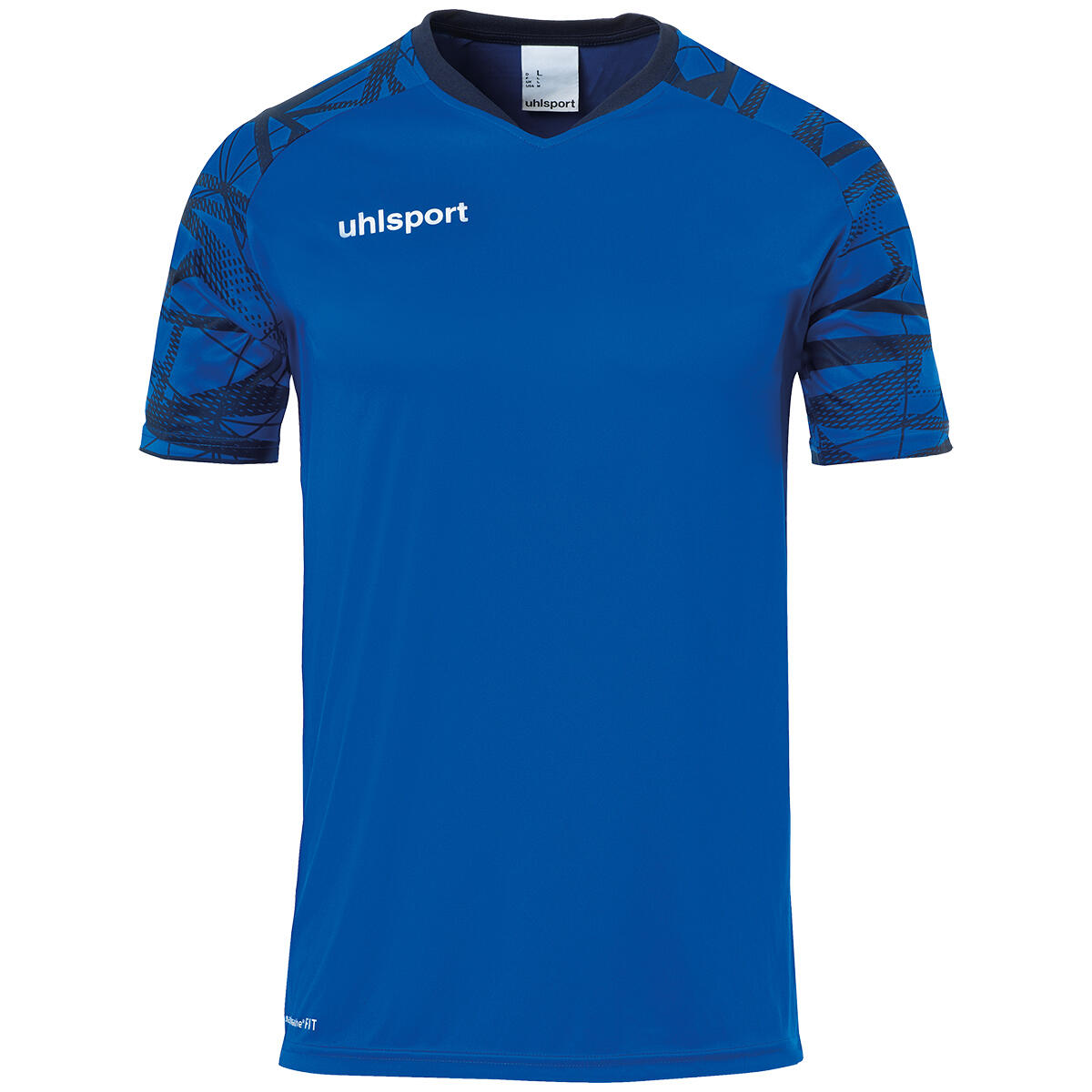 Uhlsport - T-shirt D'Entraînement Enfant Goal 25 Trikot Uhlsport - Maillot Manches Courtes - Bleu|noir - 10 À 12 Ans - Decathlon