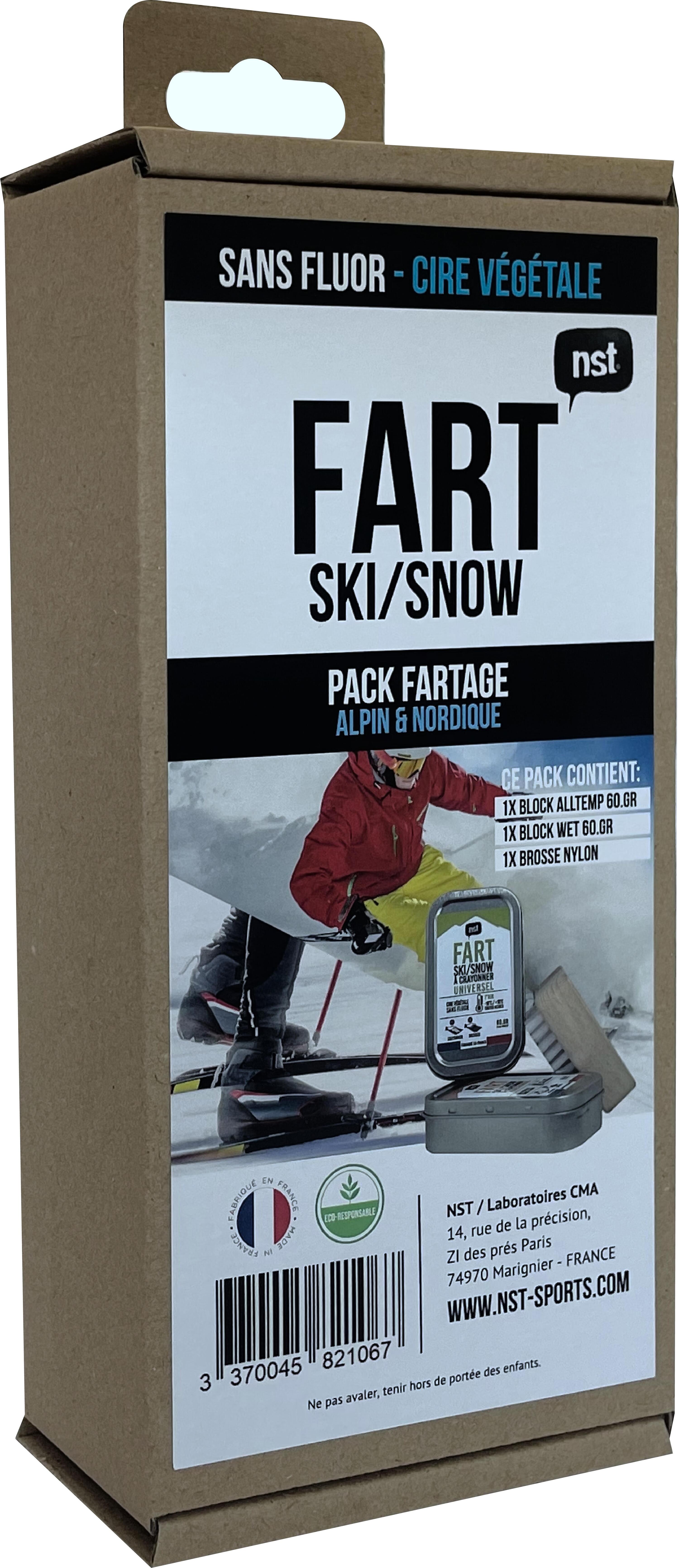 Kit de Fartage À Froid – 1 Fart Universel  + 1 Fart Neige Humide + 1 Brosse 3/5