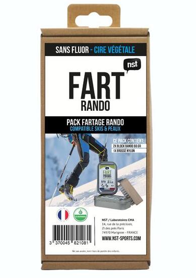 Kit de Fartage À Froid Ski de Randonnée – 2 Fart Ski de Randonnée + 1 Brosse