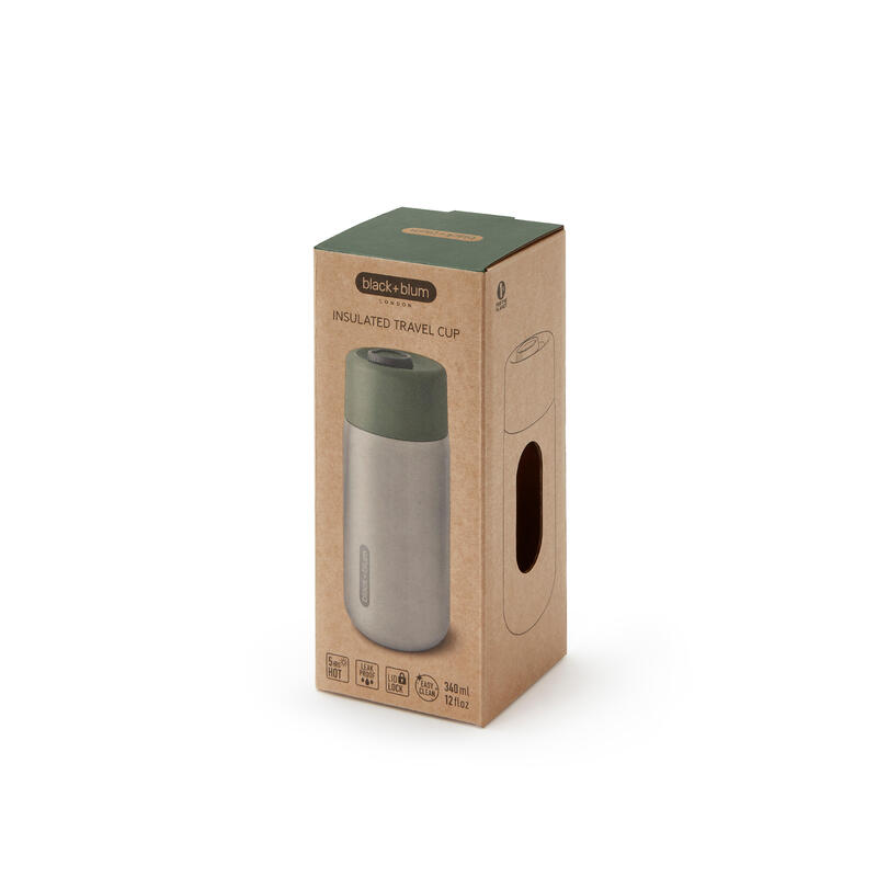 不銹鋼真空保溫隨行杯 (不銹鋼) 12oz (340ml) - 橄欖綠色