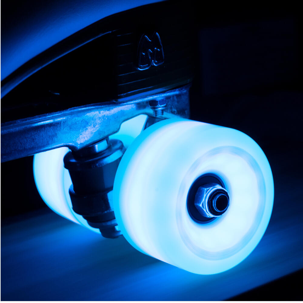 MOXI COSMO GLOW LED ROLLER SKATE WHEELS - GALAXY GREEN – 62MM 80A – SET OF 4 3/5