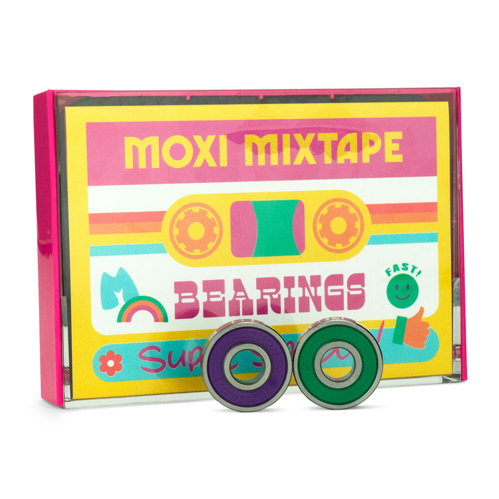 MOXI MIXTAPE TWO-TONED QUAD ROLLER SKATE BEARINGS - SET 16 2/5