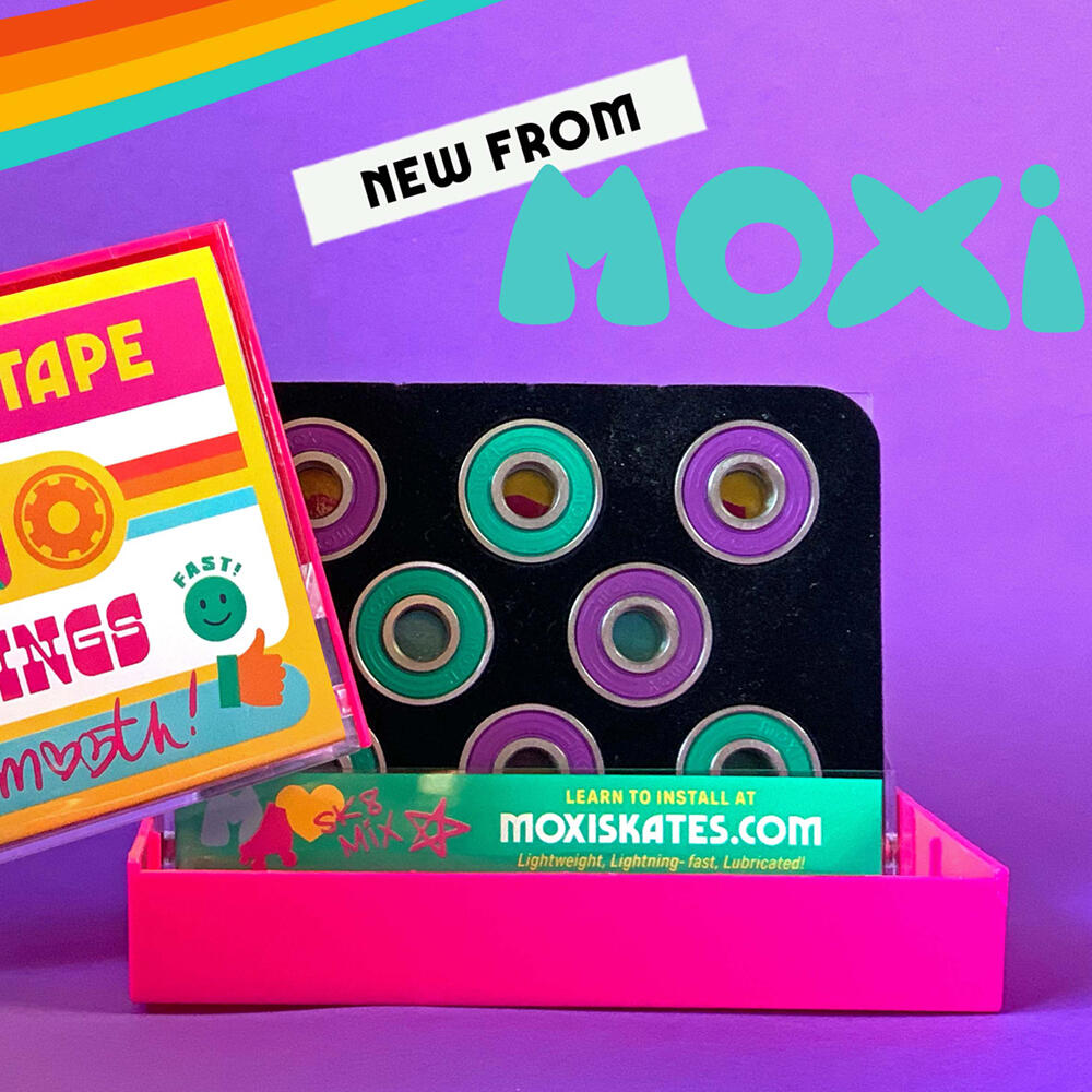 MOXI MIXTAPE TWO-TONED QUAD ROLLER SKATE BEARINGS - SET 16 5/5