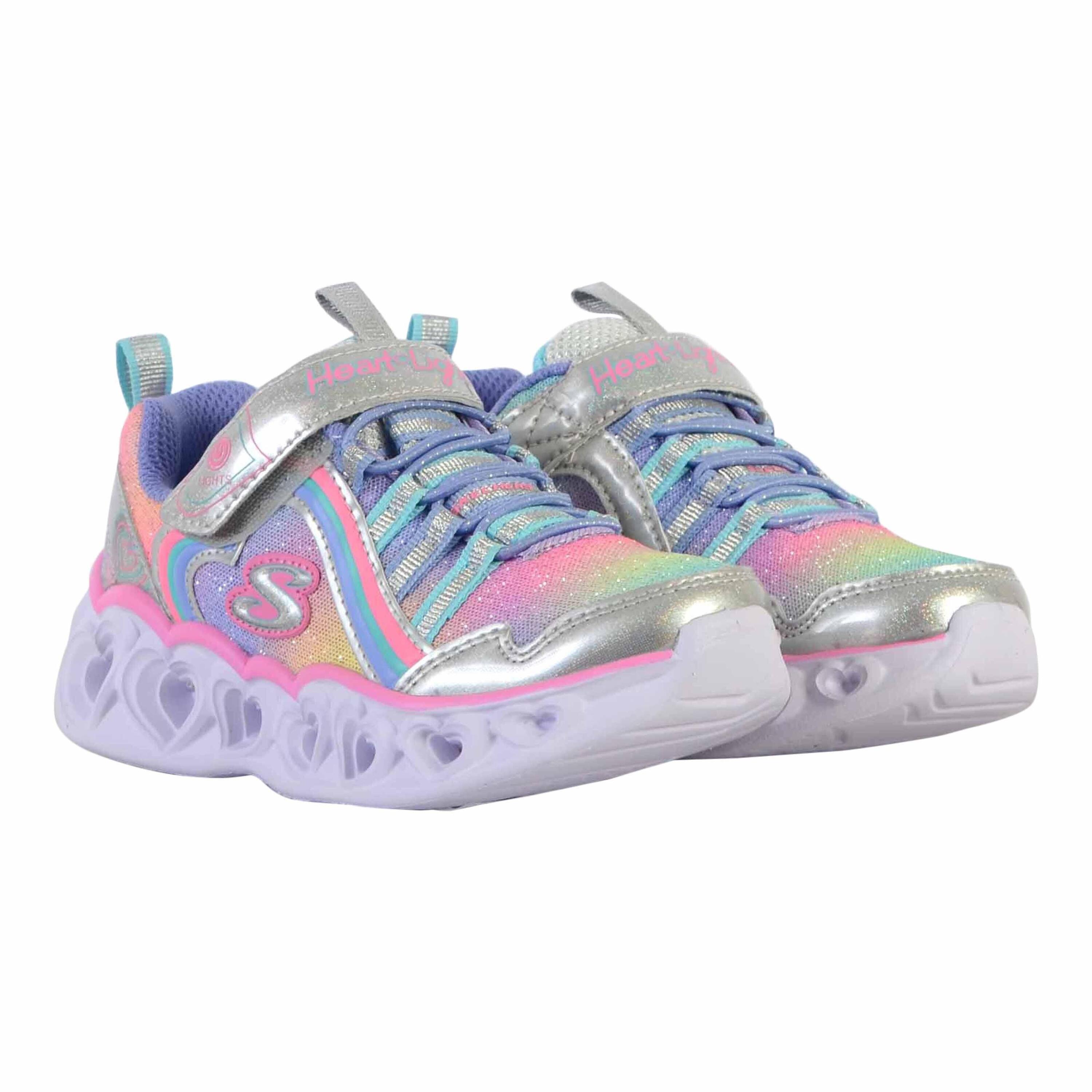 Basket à Scratch Enfant Skechers Rainbow Lux - Enfant 3/5