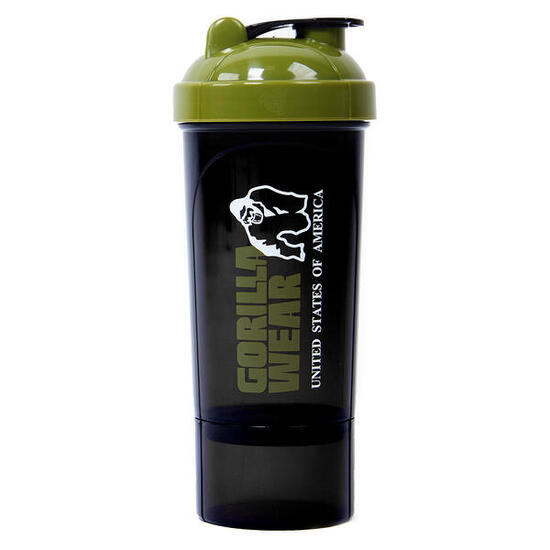 Shaker Compact 400ML - Schwarz/Armeegrün
