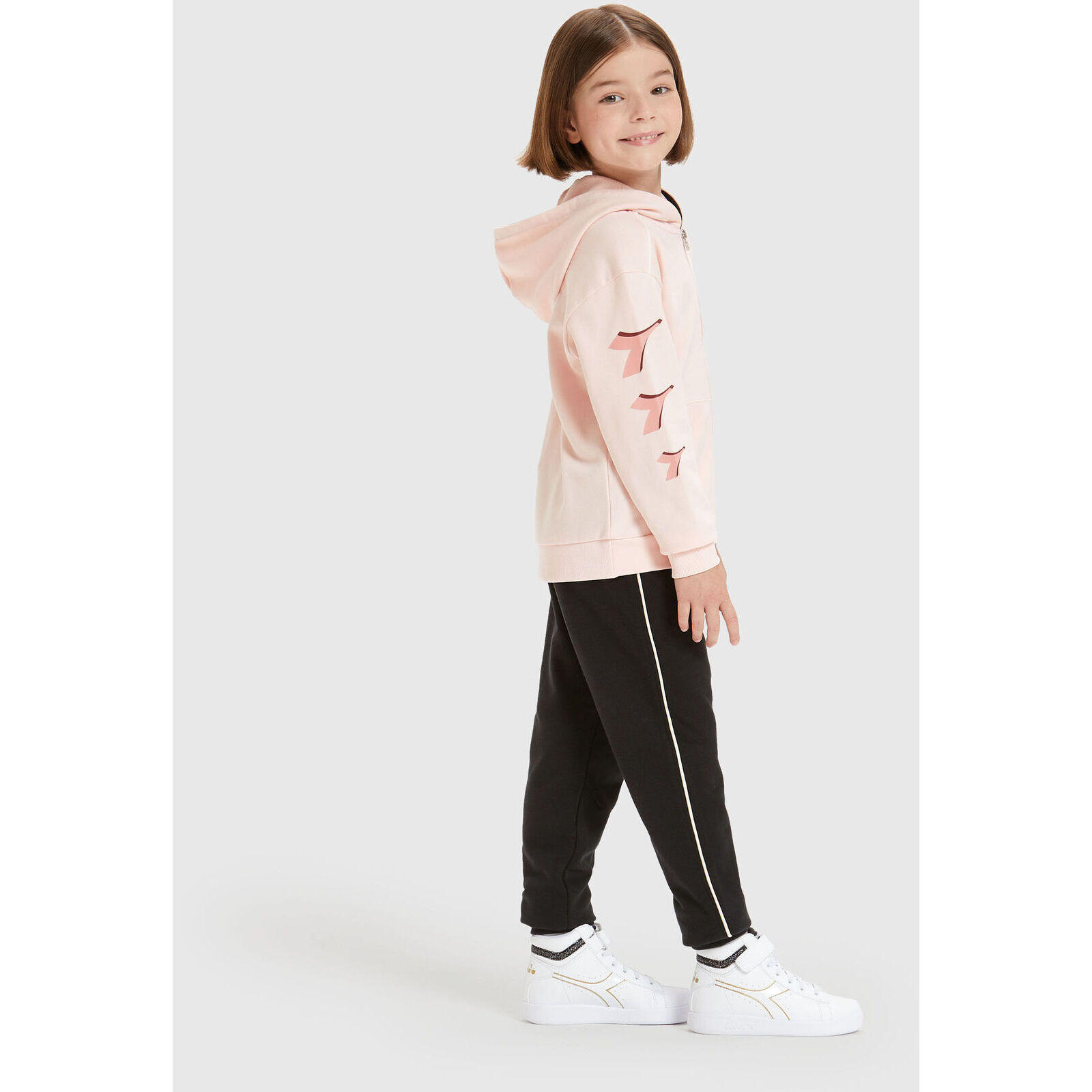 Survêtement Diadora Hd Fz Cubic, Rose, Enfants 4/4