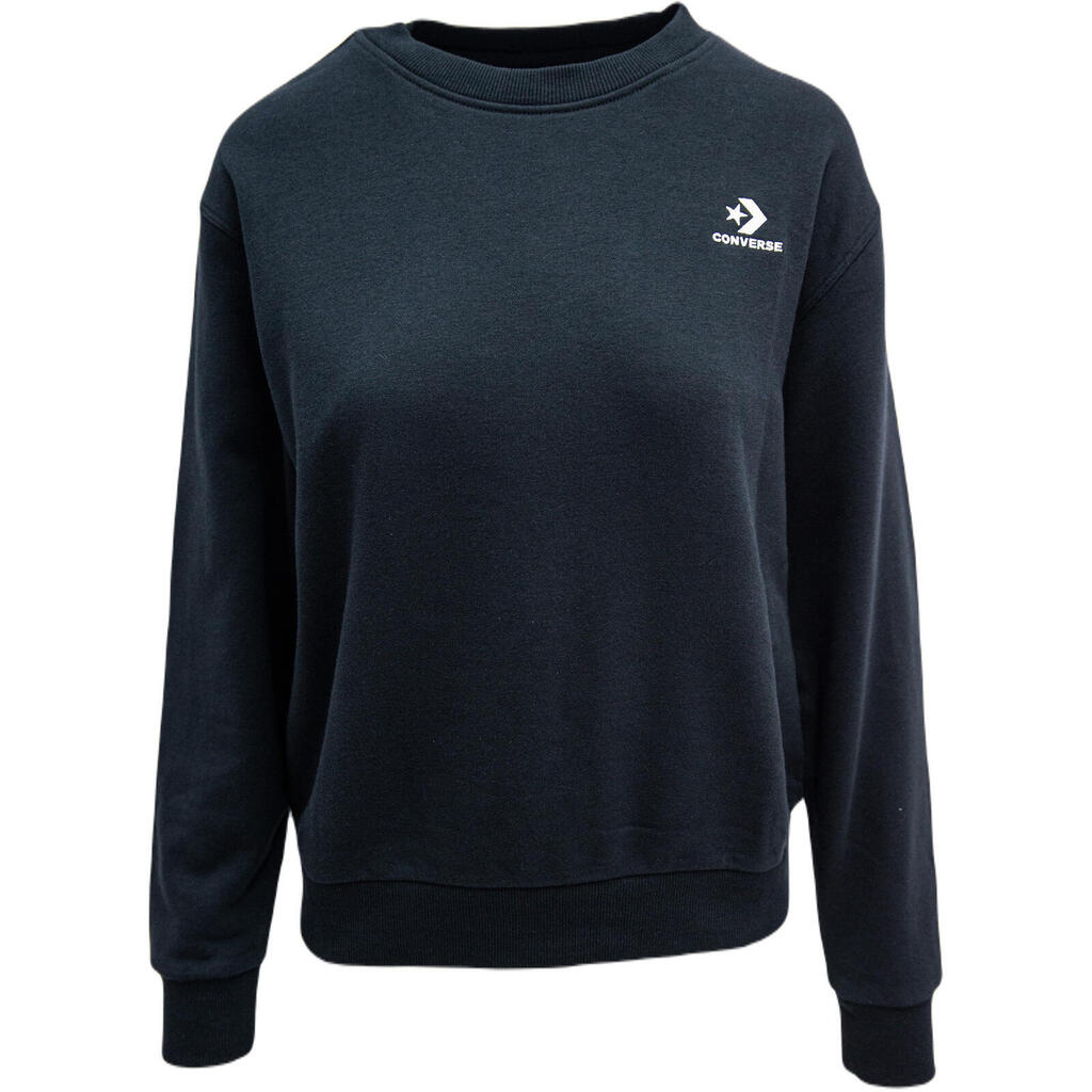 Blouse Converse Foundation Crew, Black, Women