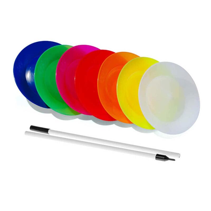 Assiette souple fluo + Baguette plastique pliable PLAY